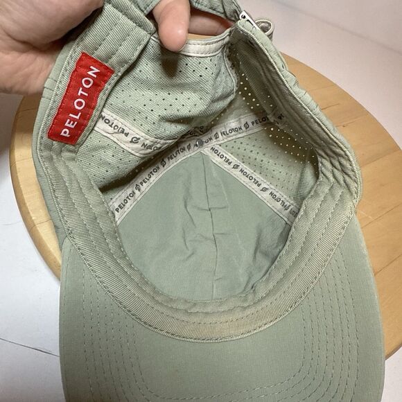 Peloton Slideback Hat Green Women’s Adjustable Polyester Embroidered Logo - Picture 5 of 5